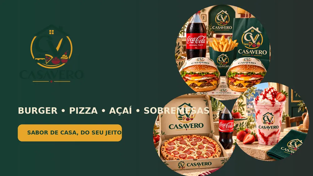 Hambúrgueres e pizzas artesanais Casavero
